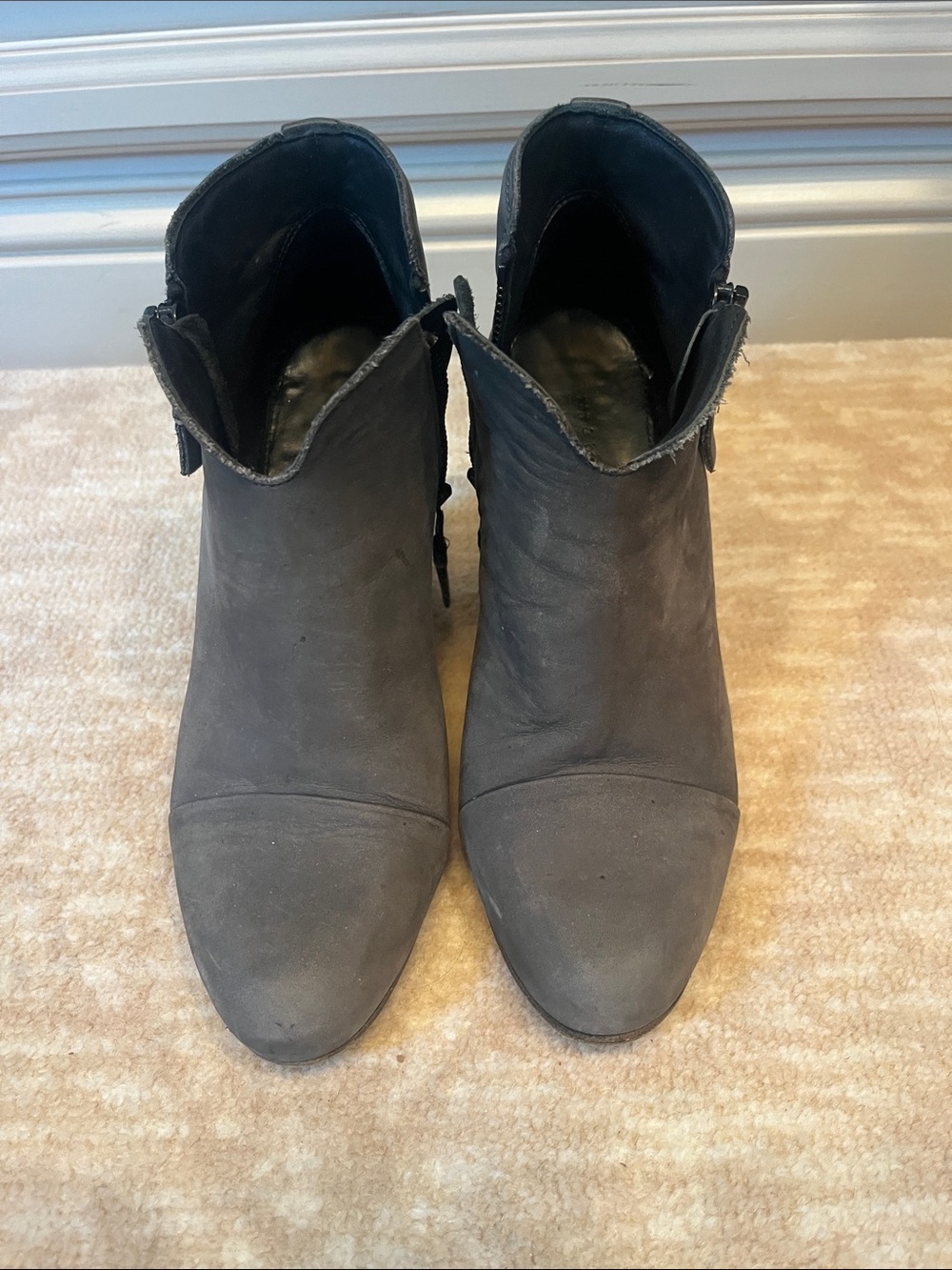 rag & bone Black Suede Ankle Booties